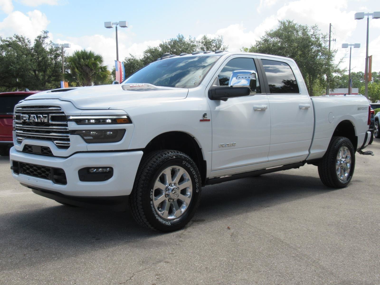 New 2027 Bright White Clear-Coat Exterior Paint RAM Laramie image 3