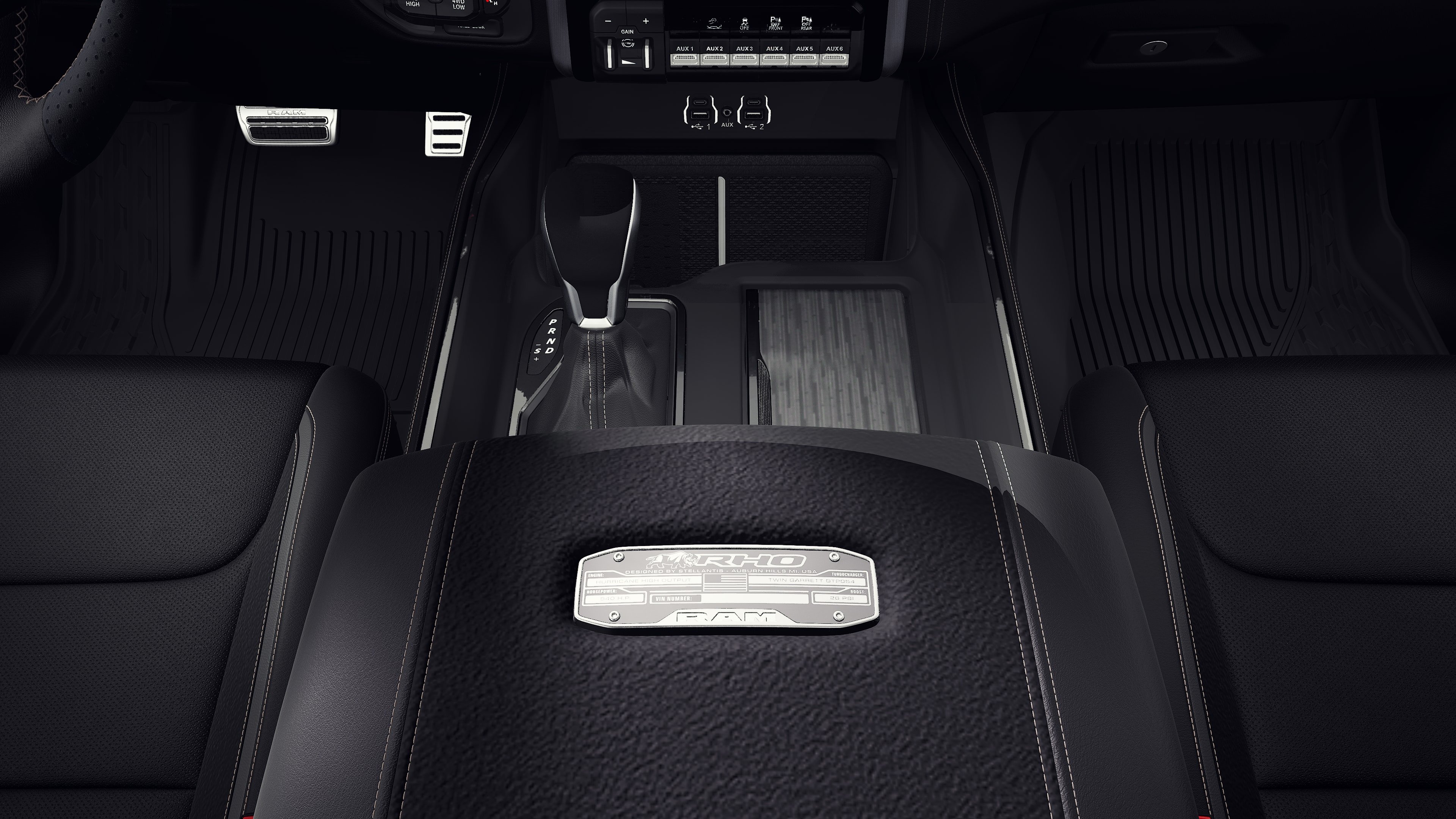 New 2027 Diamond Black Crystal Pearl-Coat Exterior Paint RAM RHO image 16