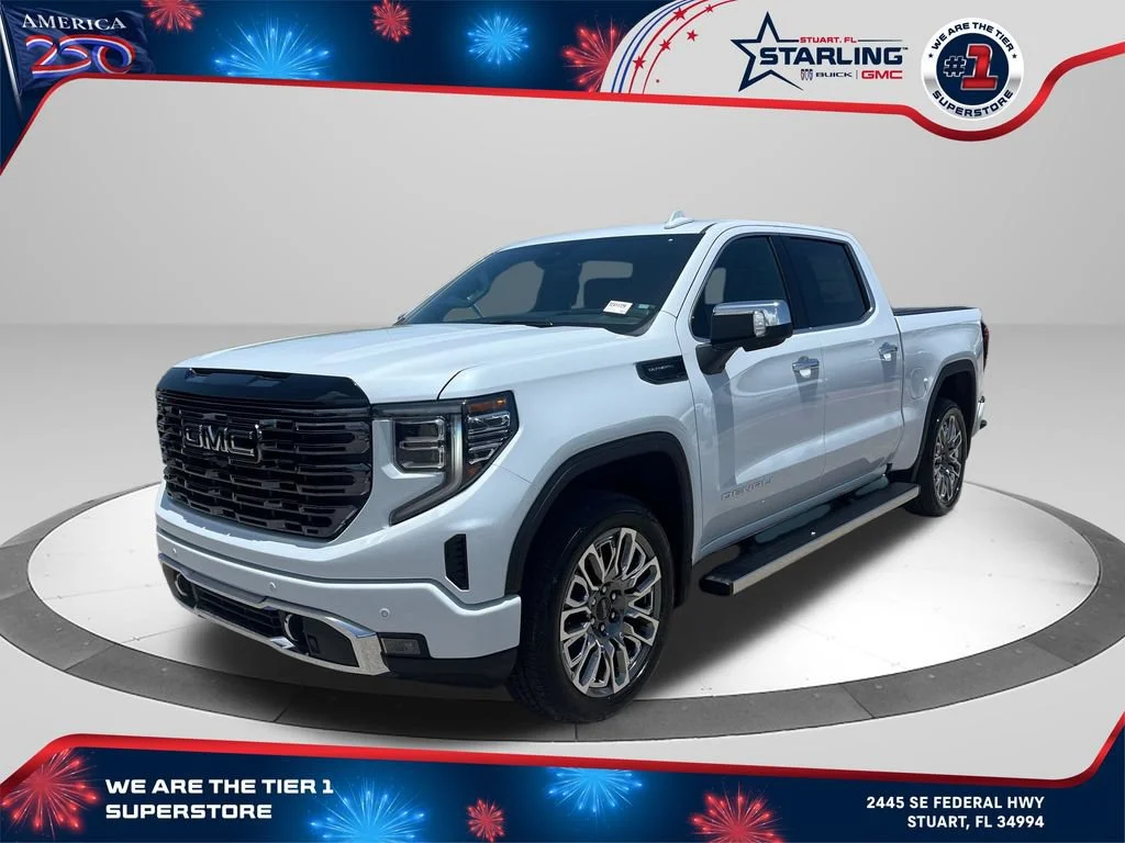 New 2026 Glacier White Tricoat GMC Denali Ultimate image 1