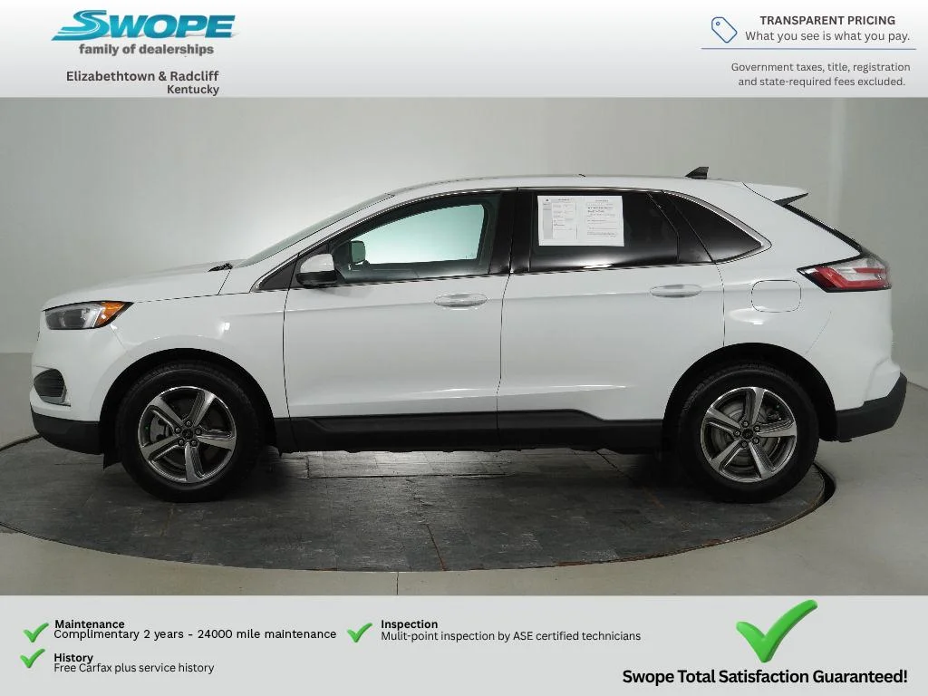 Certified Used 2023 OXFORD WHITE Ford SEL image 6