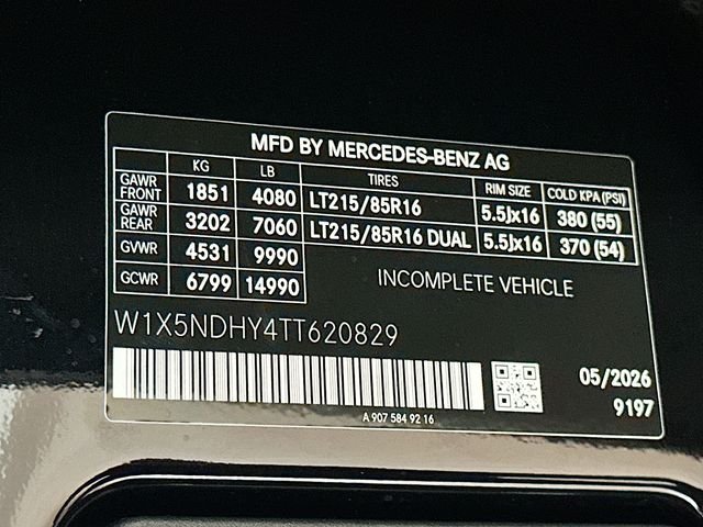 New 2026 Obsidian Black Metallic Mercedes-Benz Cargo 170 WB image 29
