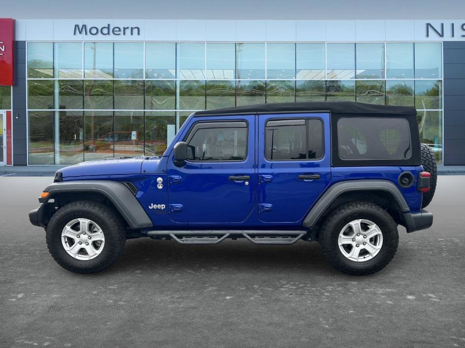 Used 2018 Ocean Blue Metallic Clearcoat Jeep Sport S image 8