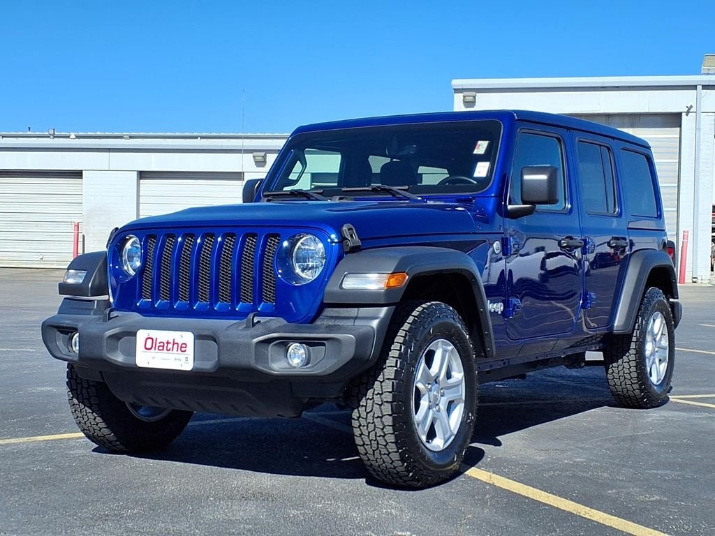 Certified 2020 Jeep Wrangler Unlimited Sport S with VIN 1C4HJXDN9LW313497 for sale in Kansas City