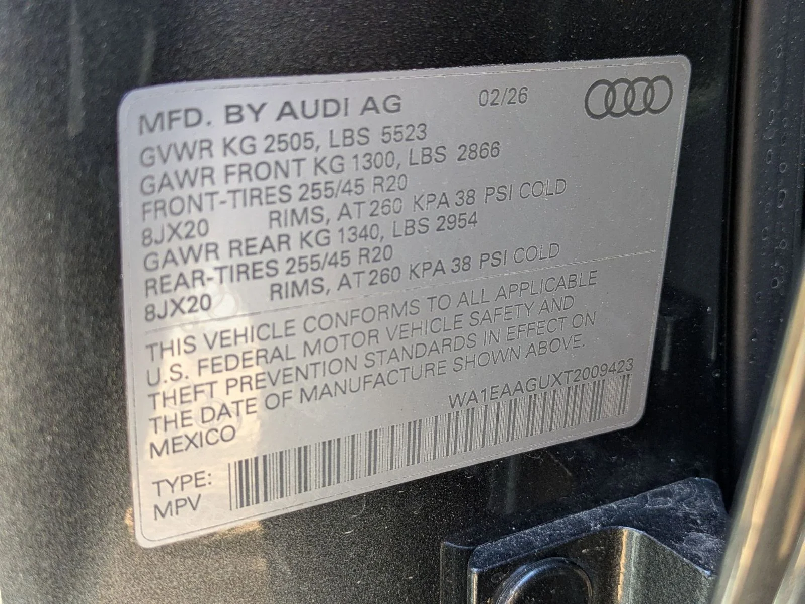 New 2026 Gray Audi 2.0T Premium Plus image 17