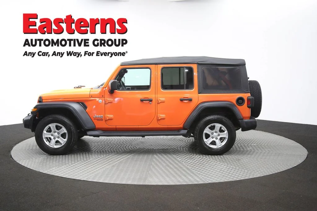 Used 2018 Orange Jeep Unlimited Sport S image 58