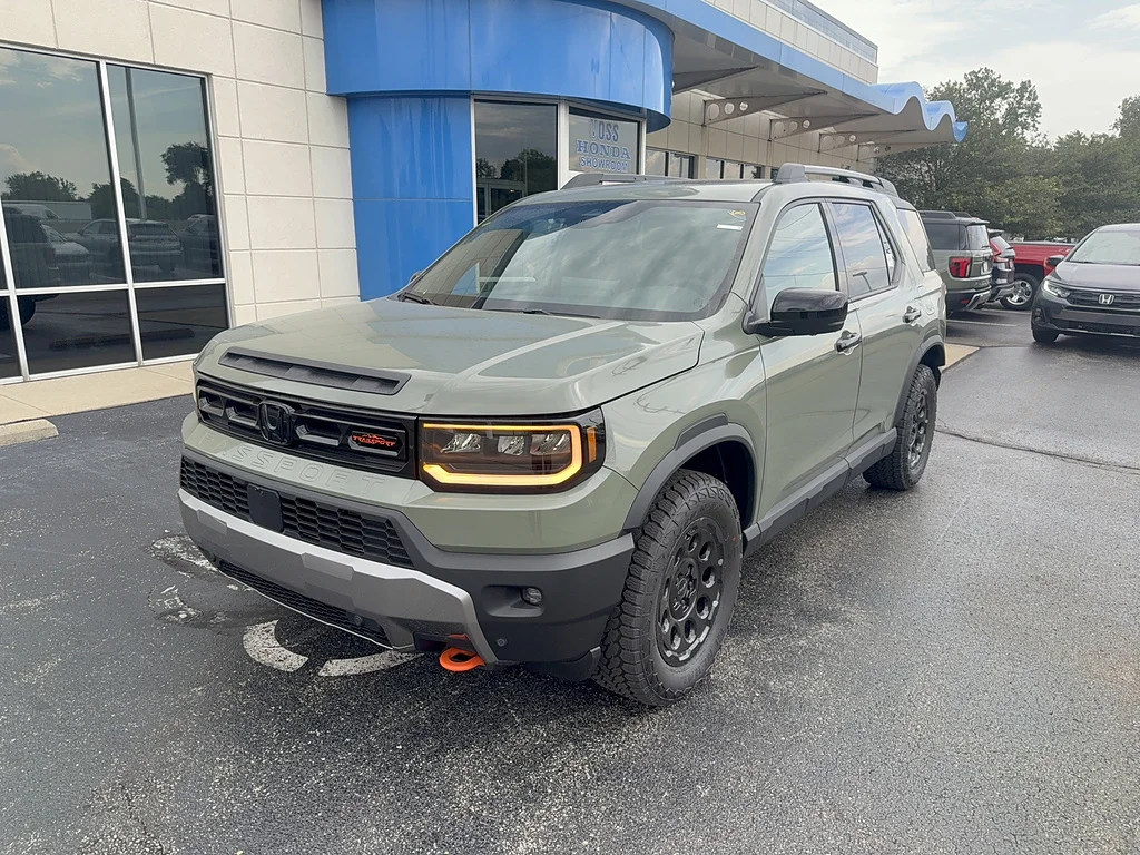 New 2026 Ash Green Metallic Honda TrailSport Elite Blackout image 1