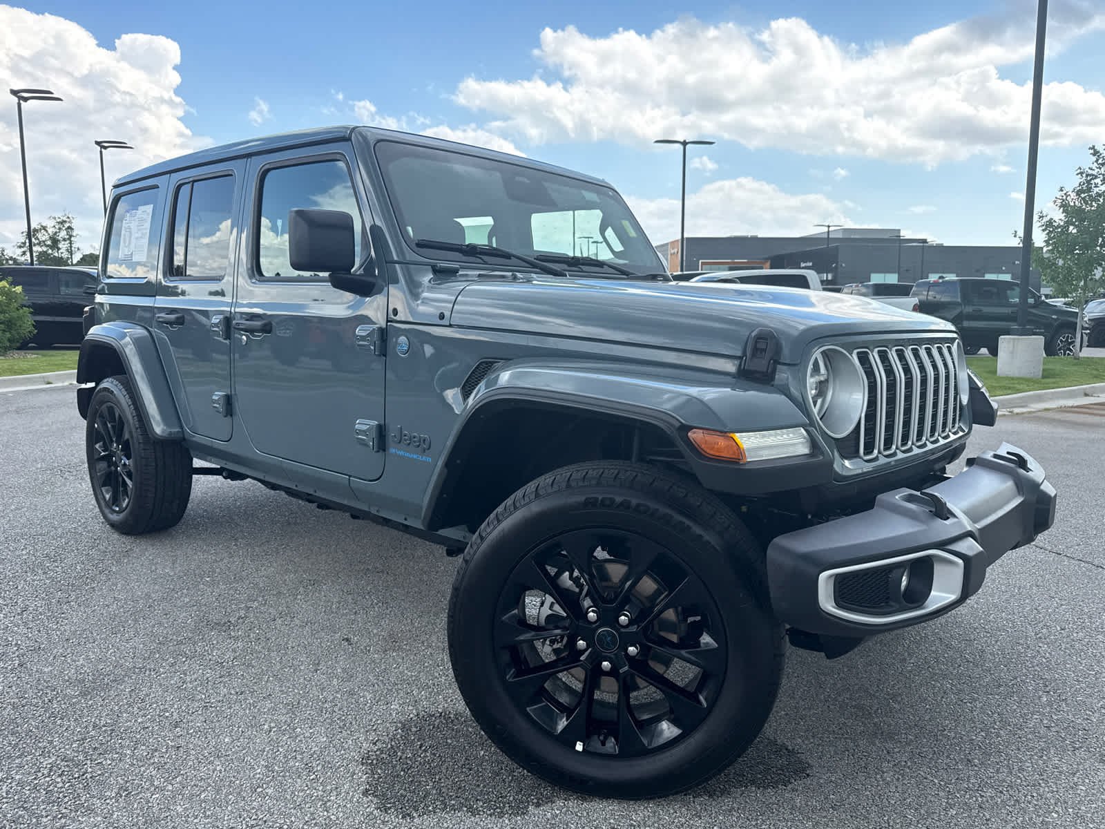 Used 2025 Jeep Wrangler 4xe Sahara 4XE with VIN 1C4RJXP62SW600185 for sale in Kansas City