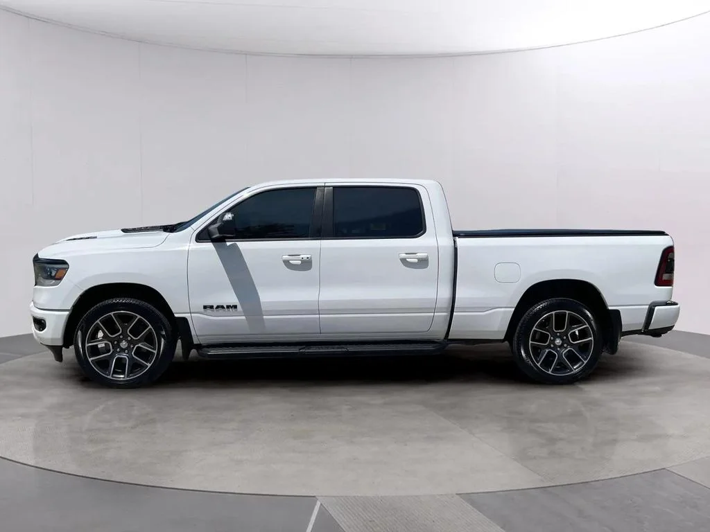 Used 2021 Bright White Clearcoat Ram Sport image 2