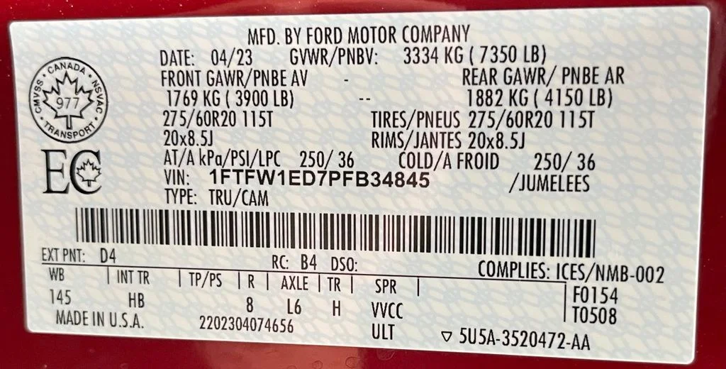 Used 2023 Red Ford Lariat image 61