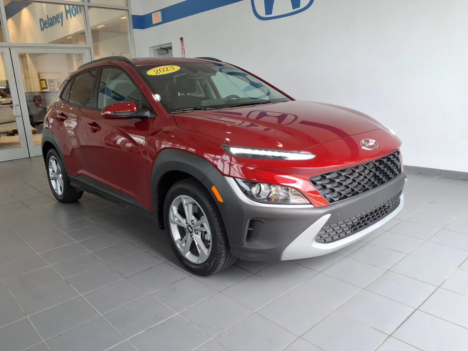 Certified Used 2023 Ultimate Red Hyundai SEL image 1