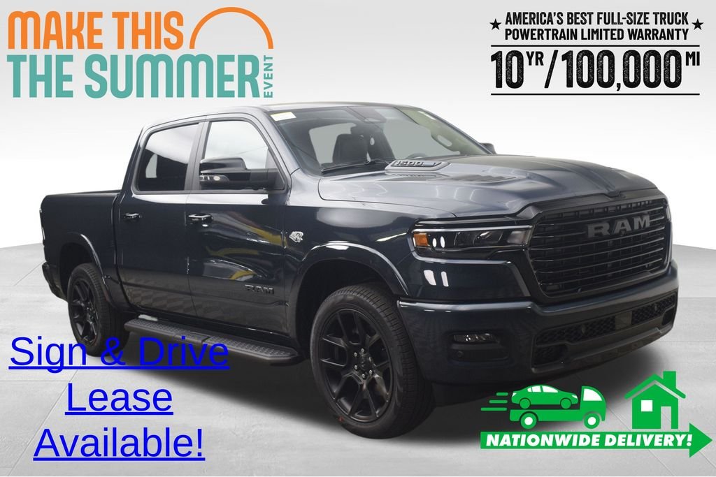 New 2026 Forged Blue Metallic Exterior Paint RAM Laramie image 1