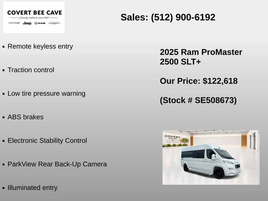 2025 RAM ProMaster Window Van Base - Photo 7