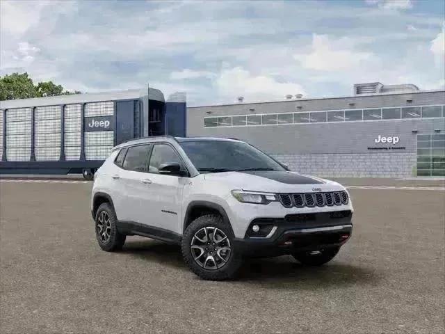 New 2026 Bright White Clear-Coat Exterior Paint Jeep Trailhawk image 57