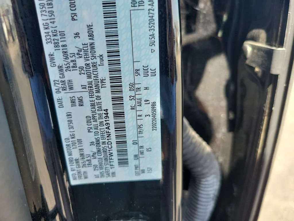 Used 2022 Black Ford LARIAT image 35