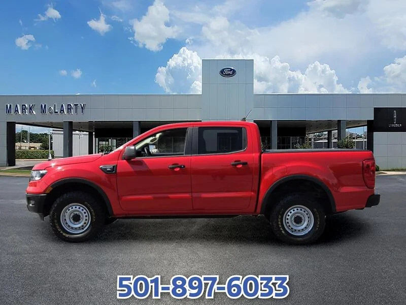 Used 2021 RED FORD XL 2WD SUPERCREW 5