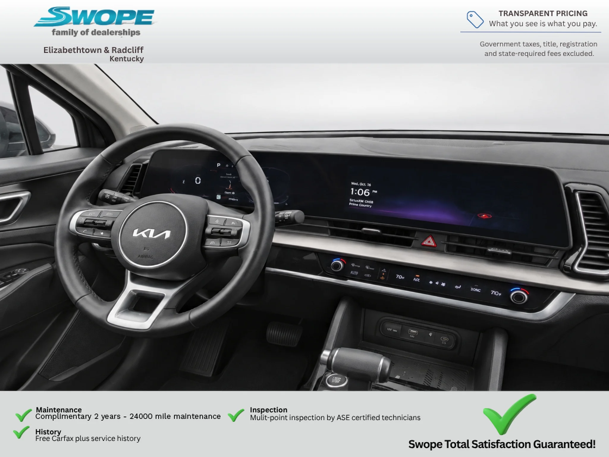 Used 2023 Ebony Black Kia EX image 16