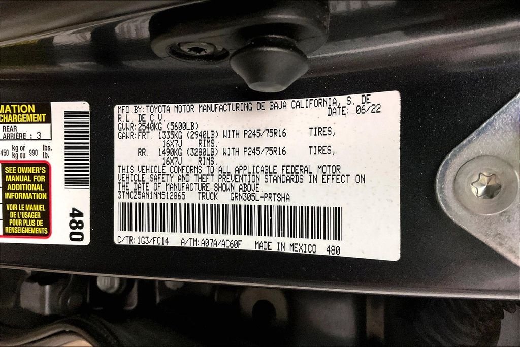 Used 2022 Gray Toyota SR5 image 40