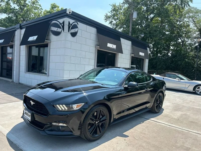 Used 2016 Black Ford EcoBoost Coupe 2D image 2
