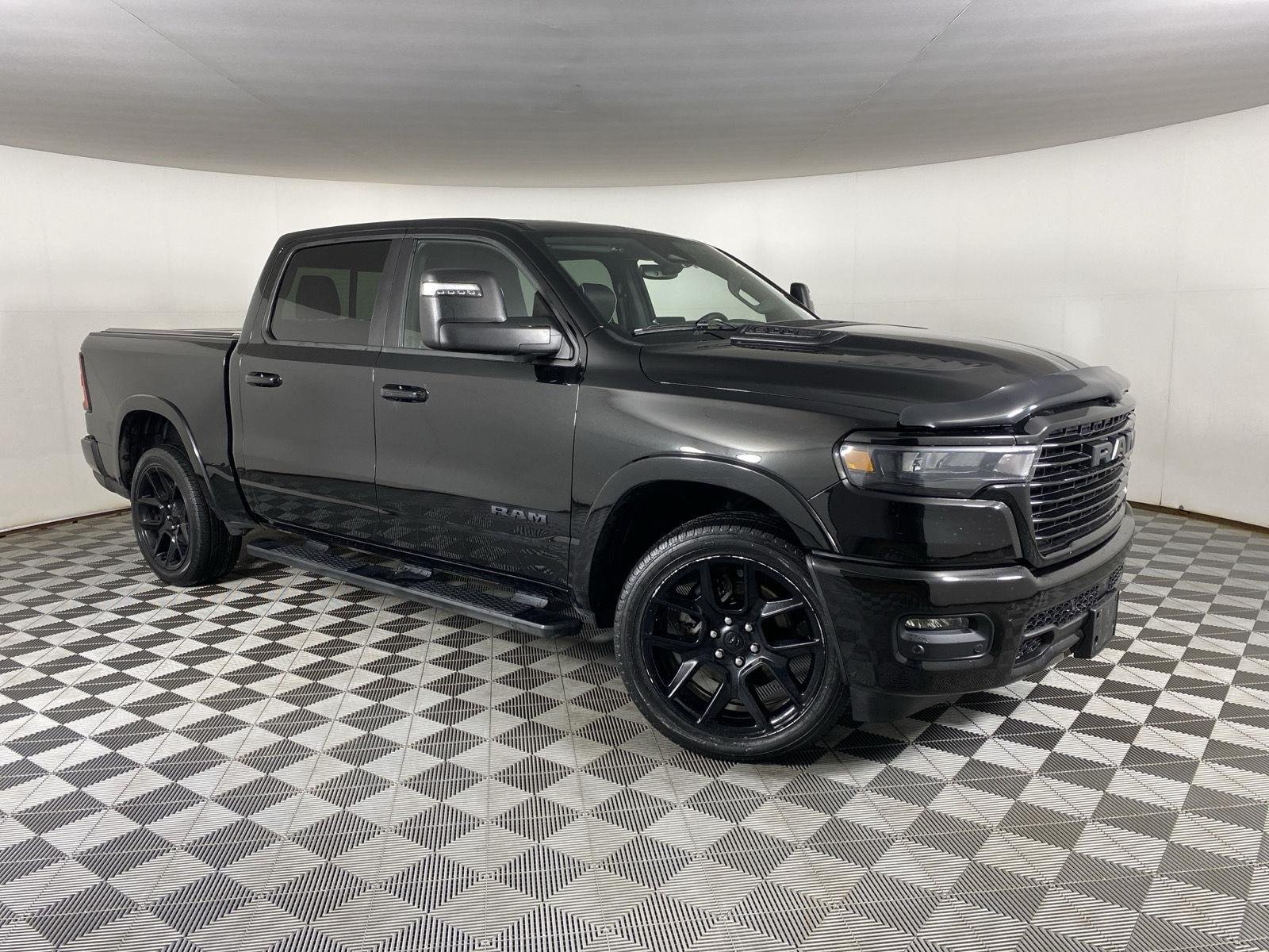 Used 2025 Diamond Black Crystal Pearlcoat Ram Laramie image 11