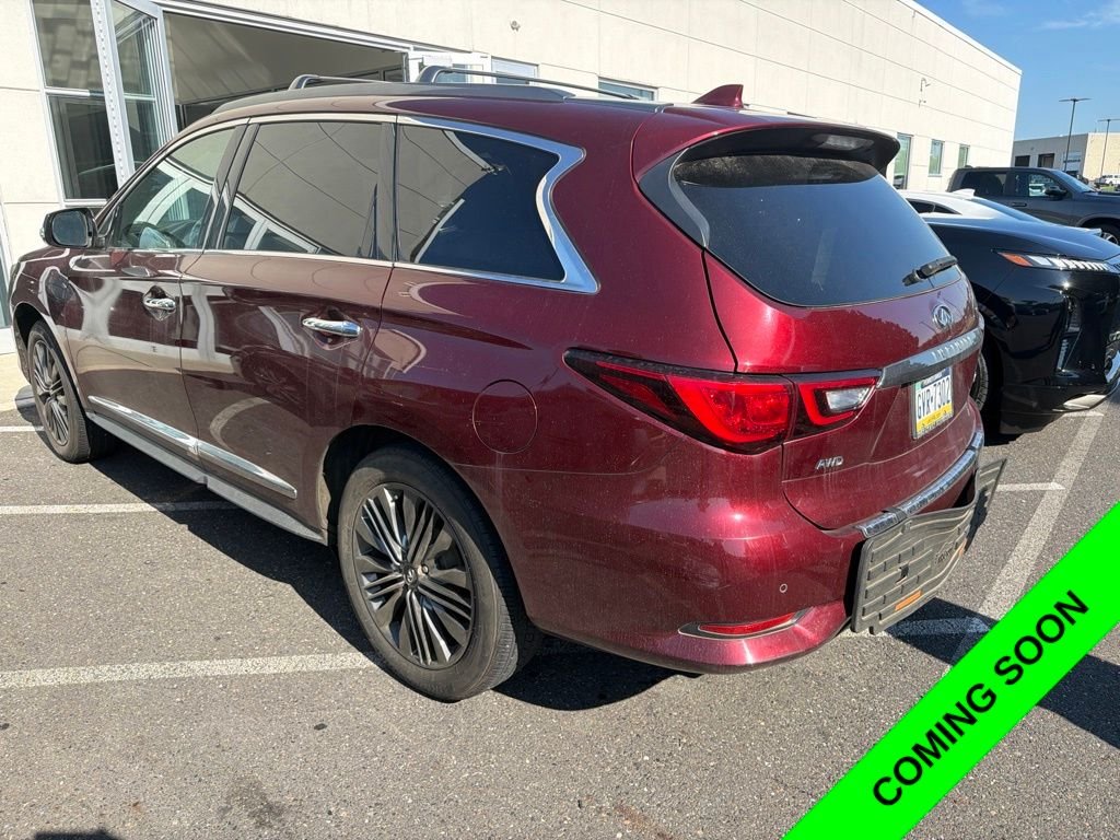 Certified Used 2019 Deep Bordeaux INFINITI LUXE image 1