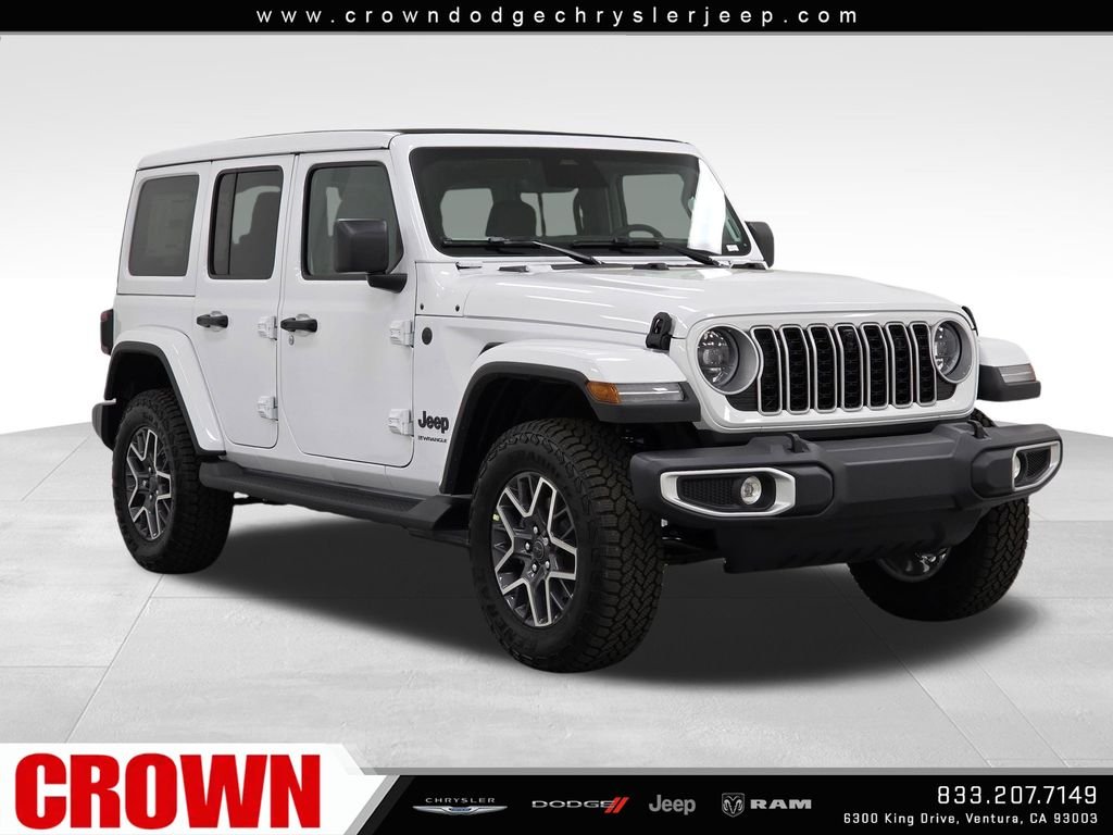 New 2026 Bright White Clear-Coat Exterior Paint Jeep Sahara image 3
