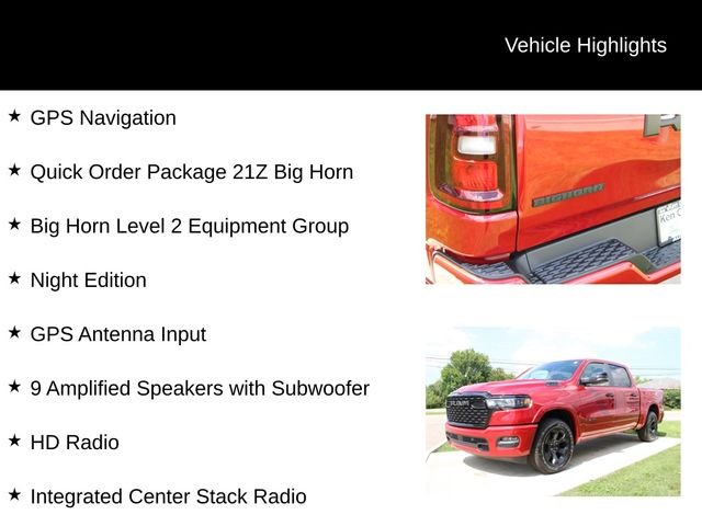 New 2026 Molten Red Pearlcoat RAM Big Horn image 3