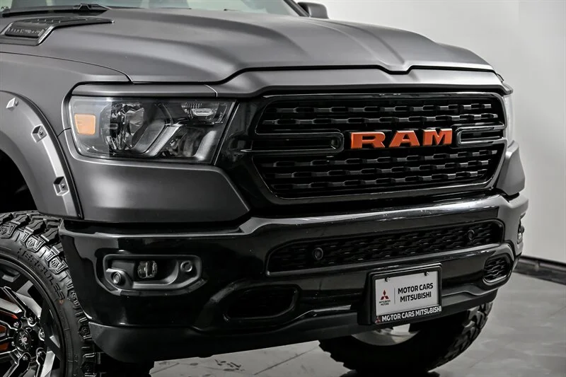 Used 2022 Diamond Black Crystal Pearl Coat RAM Big Horn image 2