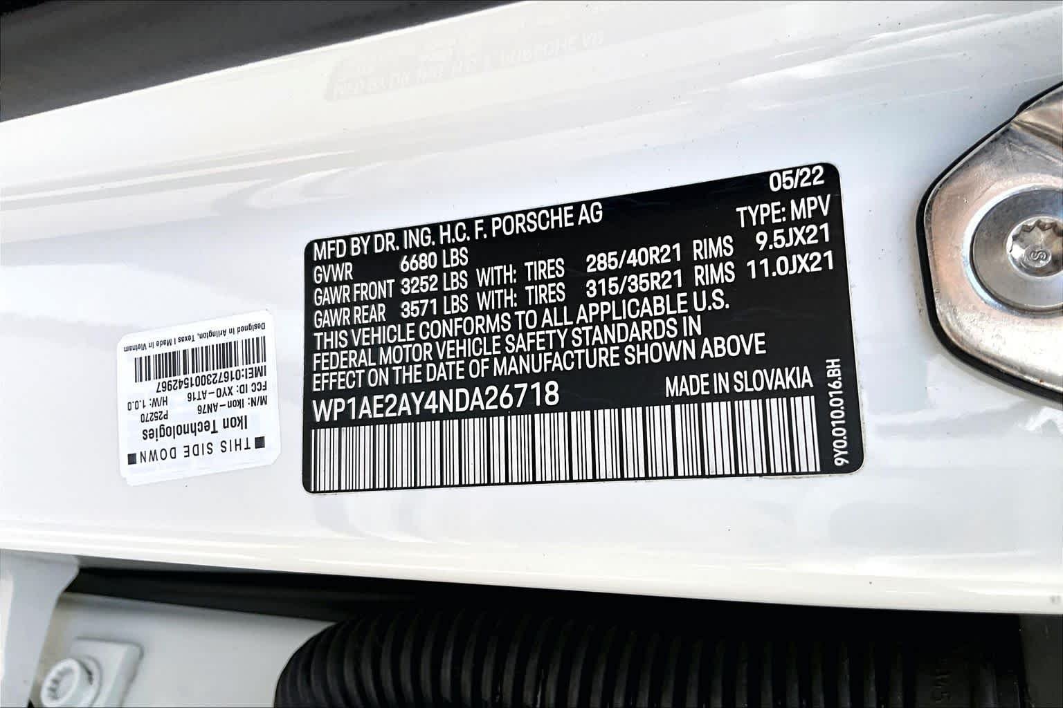 Used 2022 Carrara White Metallic Porsche E-Hybrid image 80