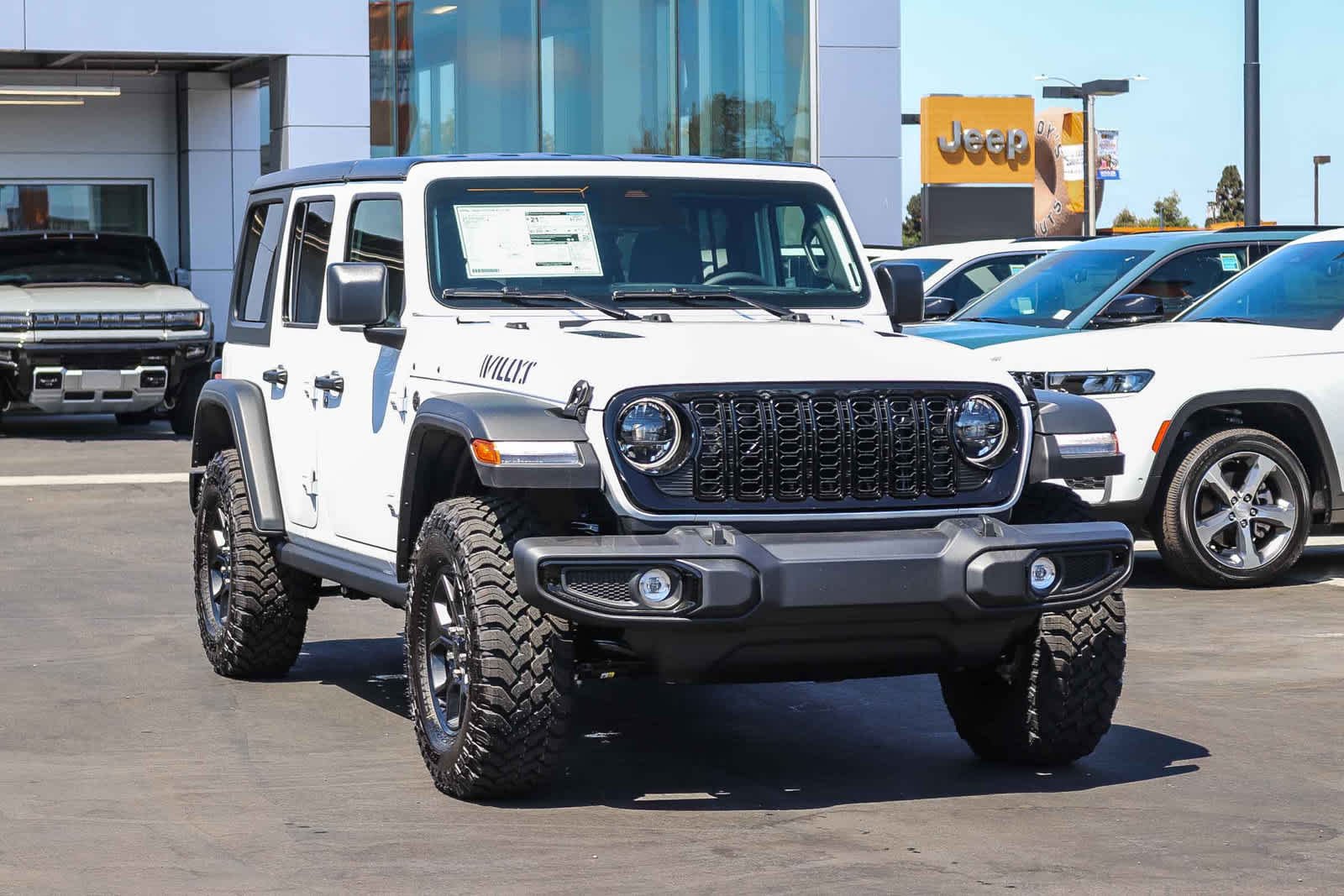 New 2026 Bright White Clear-Coat Exterior Paint Jeep Willys image 3