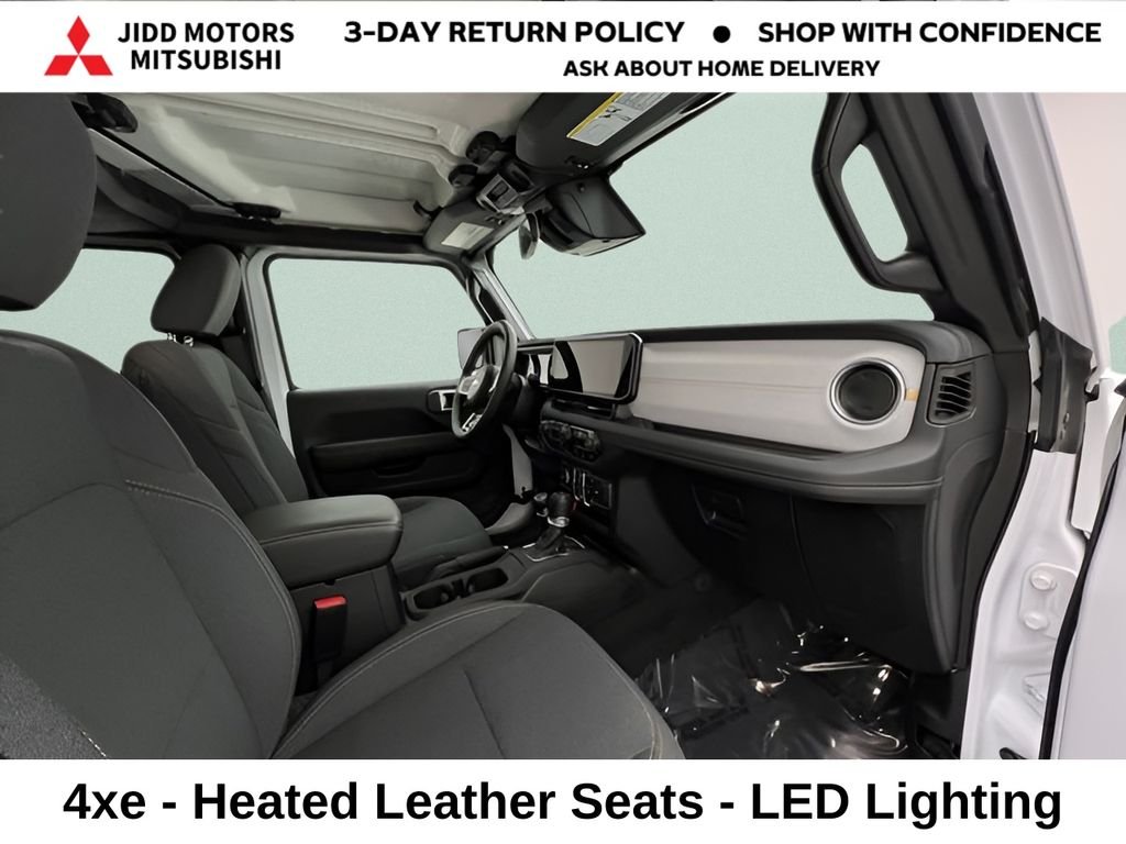 Used 2025 Bright White Clearcoat Jeep Sahara 4xe image 35