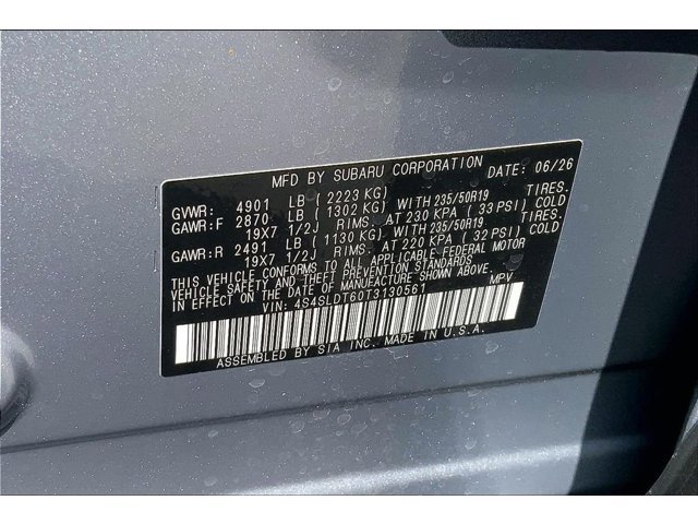 New 2026 ICE SILVER METALLIC Subaru Touring image 8