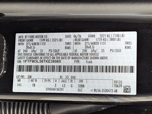 New 2026 Agate Black Metallic Ford XLT image 59