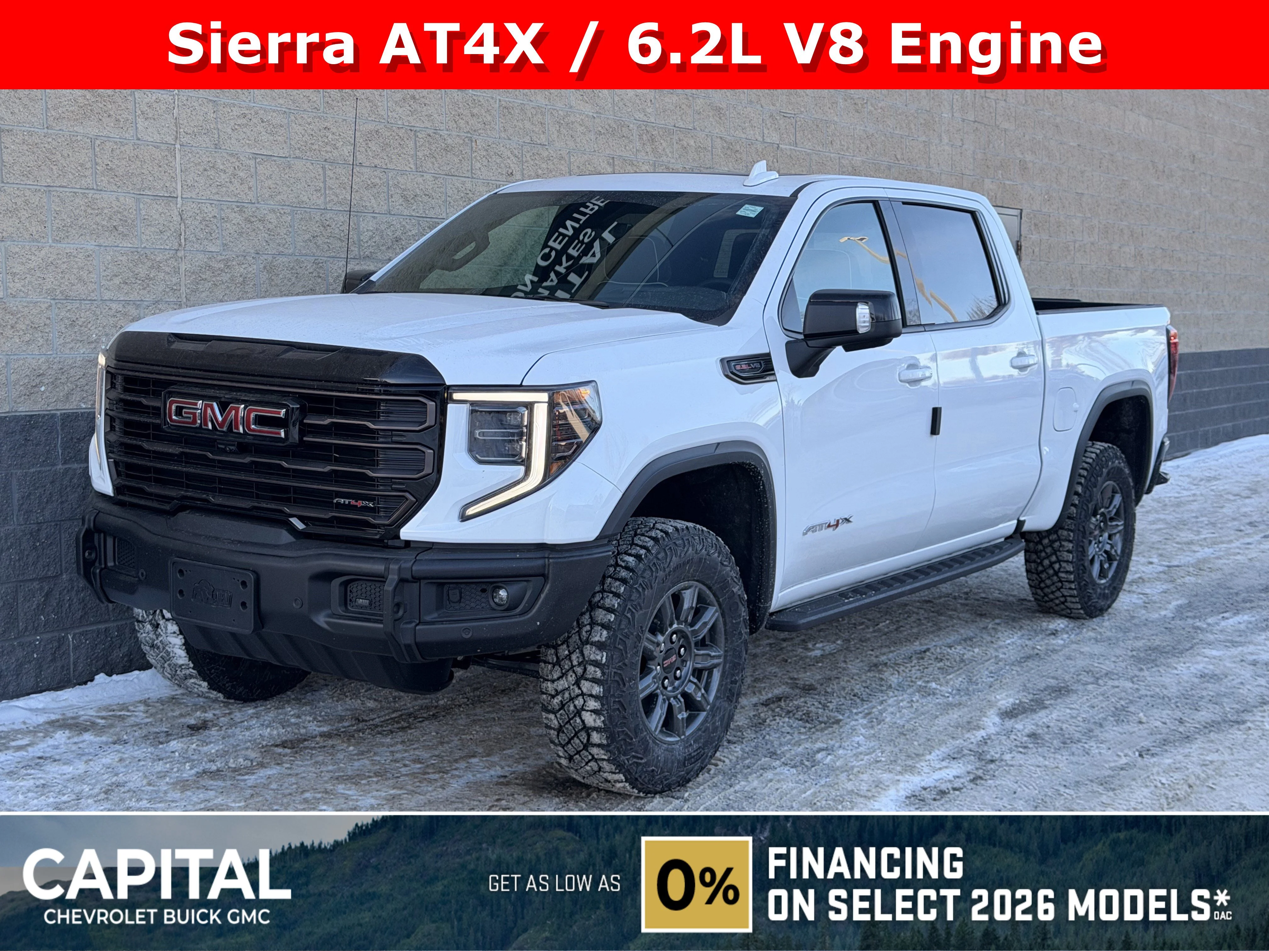 New 2026 Summit White GMC AT4X image 1