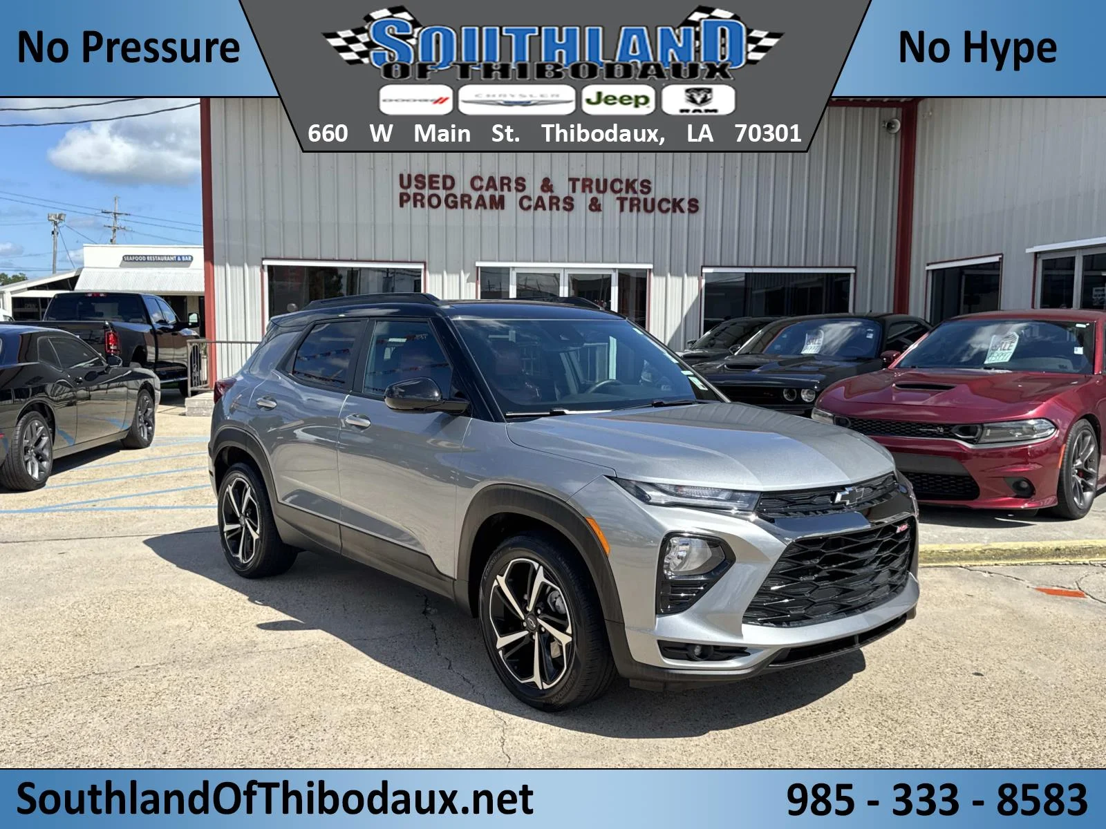 Used 2023 Sterling Gray Metallic Chevrolet RS image 1