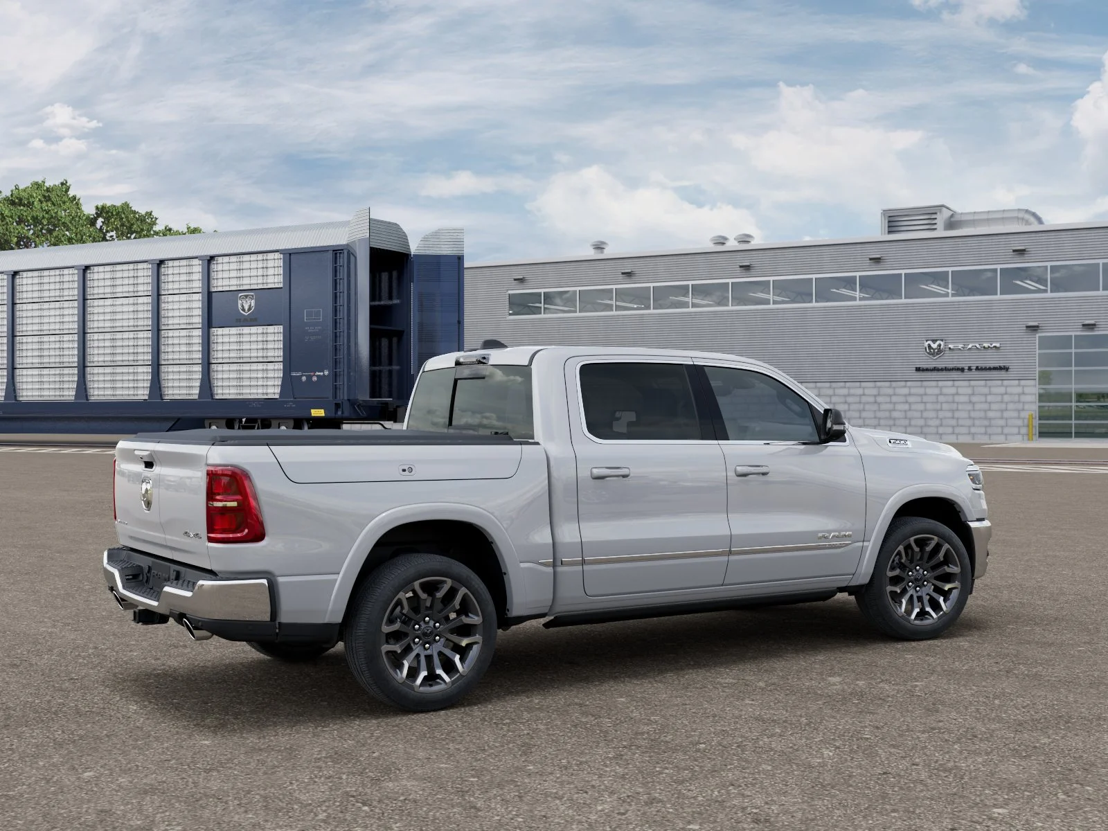 New 2027 Ivory White Tri-Coat Pearl-Coat Exterior Paint RAM Limited image 2