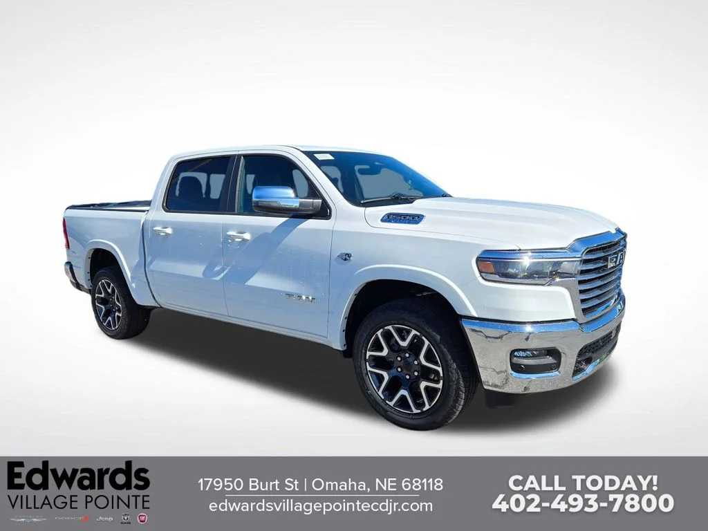 New 2026 Bright White Clear-Coat Exterior Paint RAM Laramie image 1