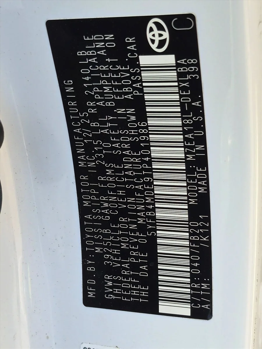 Used 2026 White Toyota LE image 17