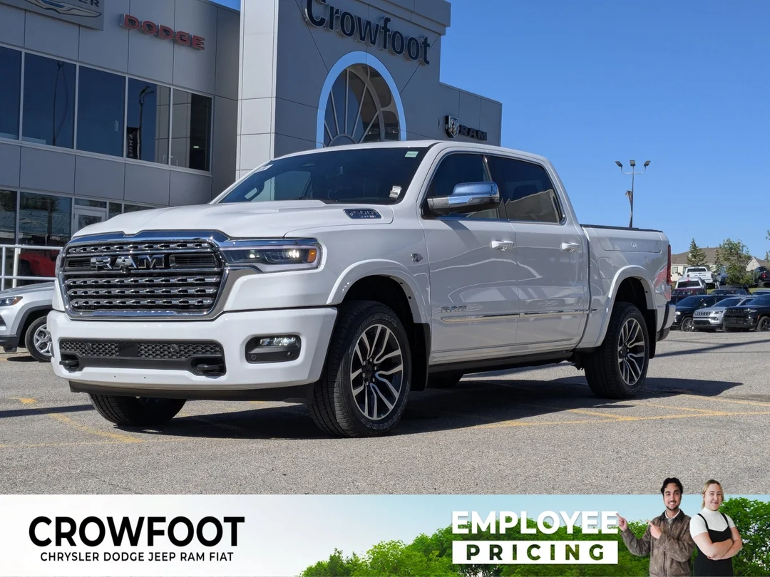 New 2026 White RAM Limited - - 5.7L HEMI V8 eTorque - 14.4 NAV Display - RamBox Cargo Sys - Surround View Cam & More! image 1