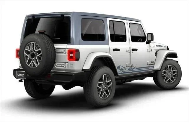 New 2026 Bright White Clear-Coat Exterior Paint Jeep Sahara image 38