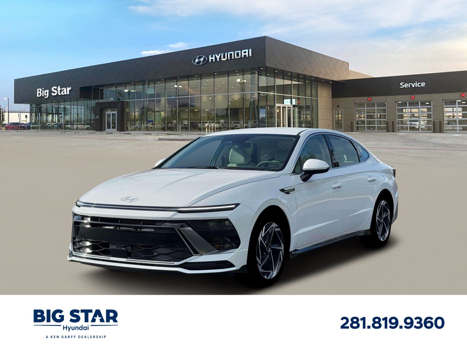 New 2026 Serenity White Hyundai SEL Sport image 1