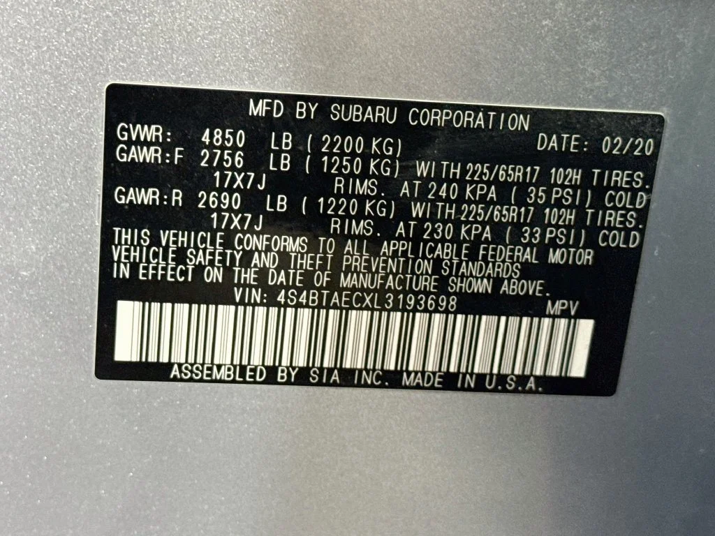 Used 2020 Silver Subaru Premium image 41
