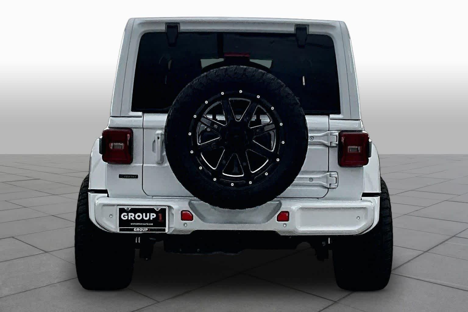 Used 2021 Bright White Clearcoat Jeep Unlimited Sahara High Altitude image 5