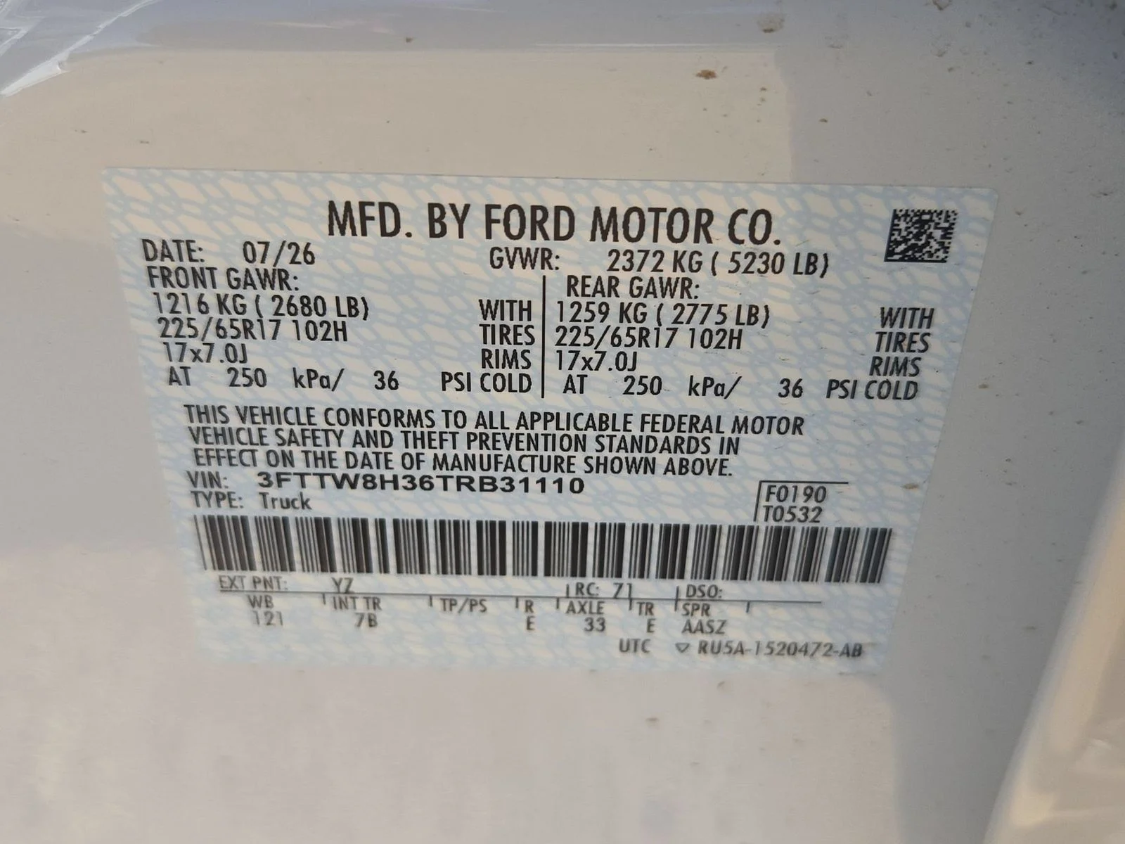 New 2026 Oxford White Ford XLT image 29