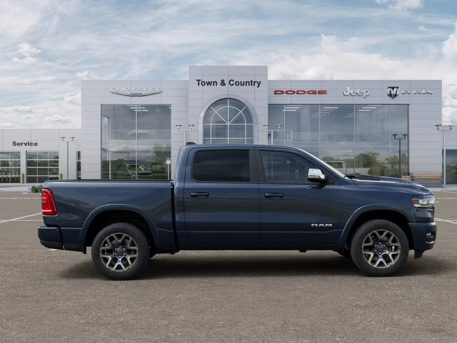 New 2026 Forged Blue Metallic Exterior Paint RAM Laramie image 47