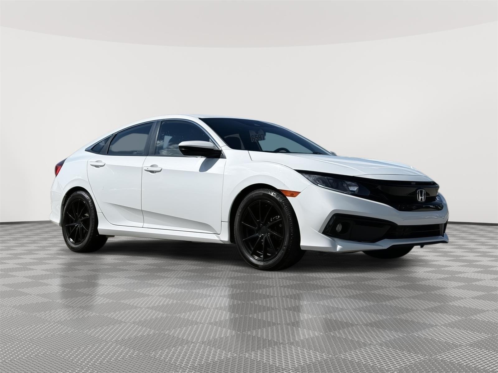 Used 2021 Platinum White Pearl Honda Sport image 1