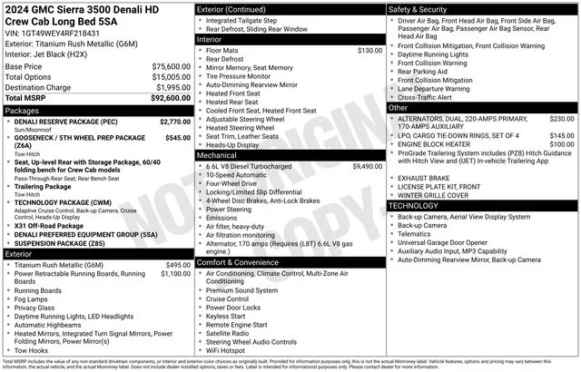 Used 2024 Titanium Rush Metallic GMC Denali image 5