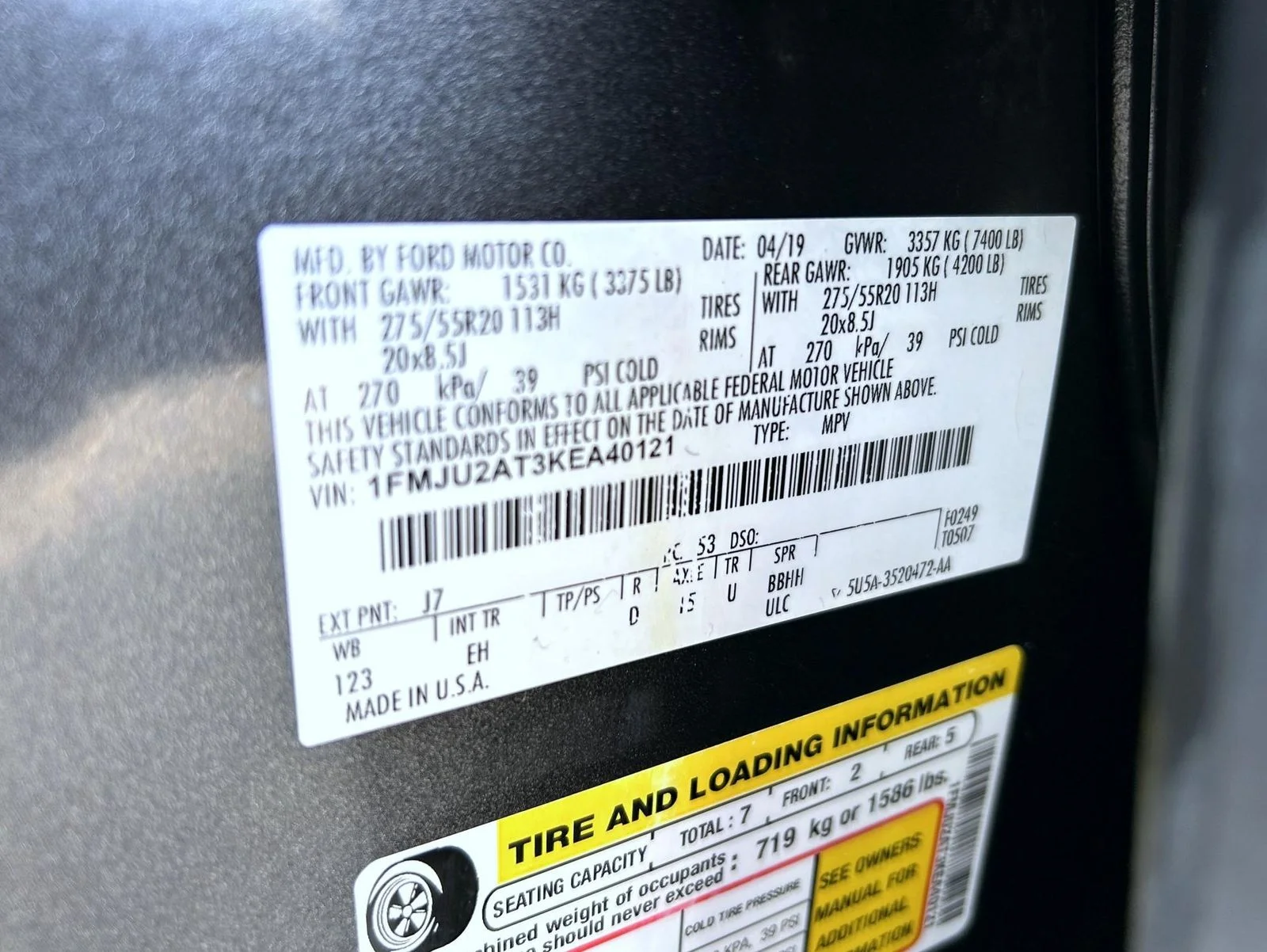 Used 2019 Gray Ford Limited image 27