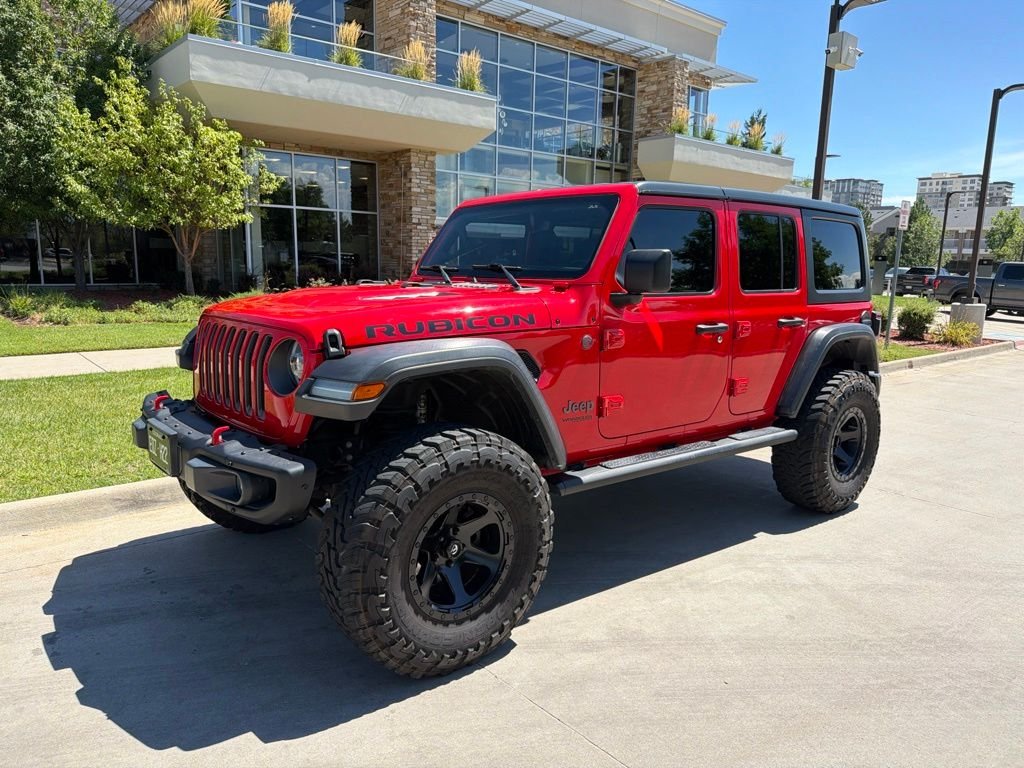 Used 2020 Red Jeep Unlimited Rubicon image 1