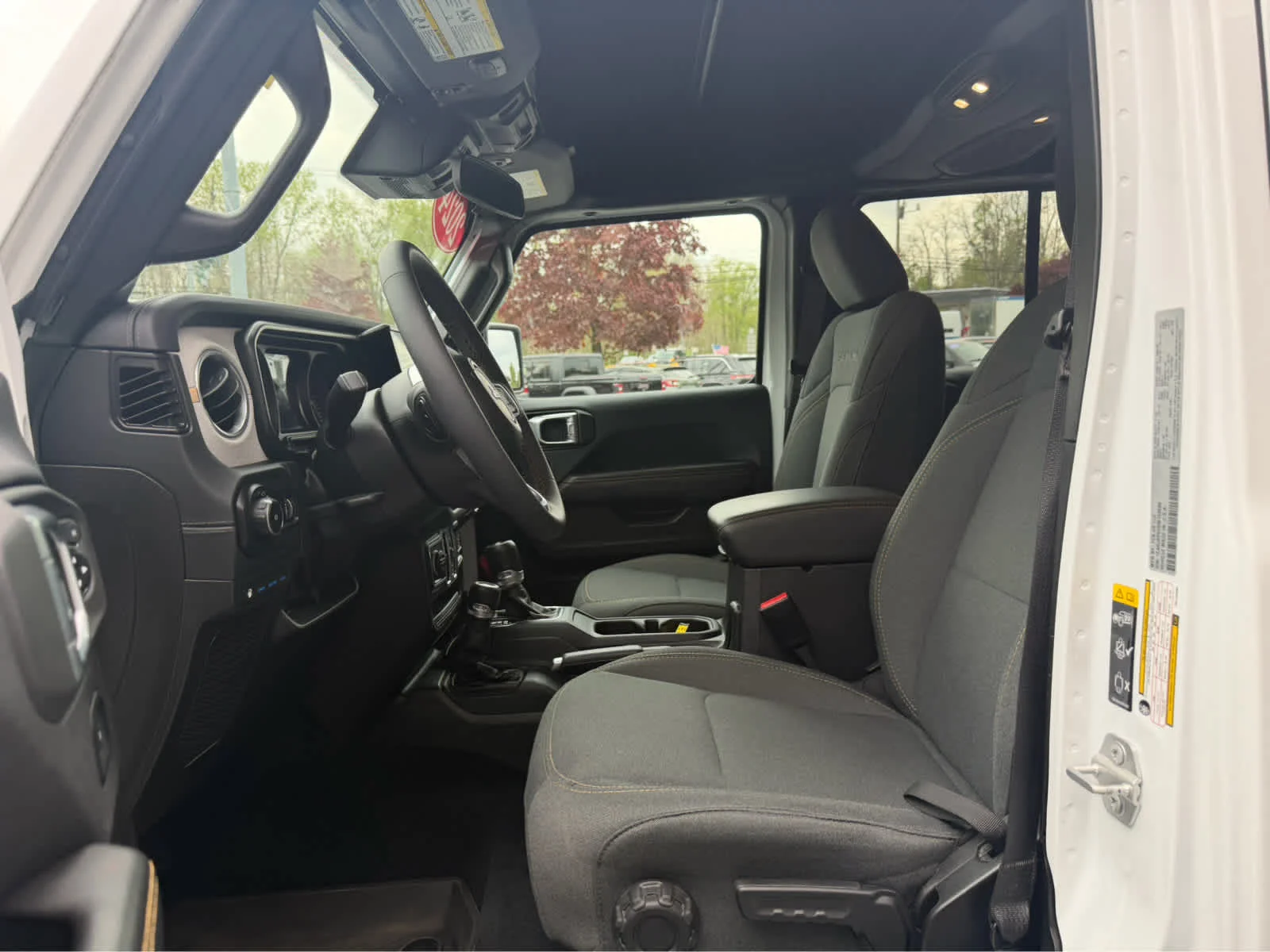 Used 2024 Bright White Clearcoat Jeep Sahara image 14