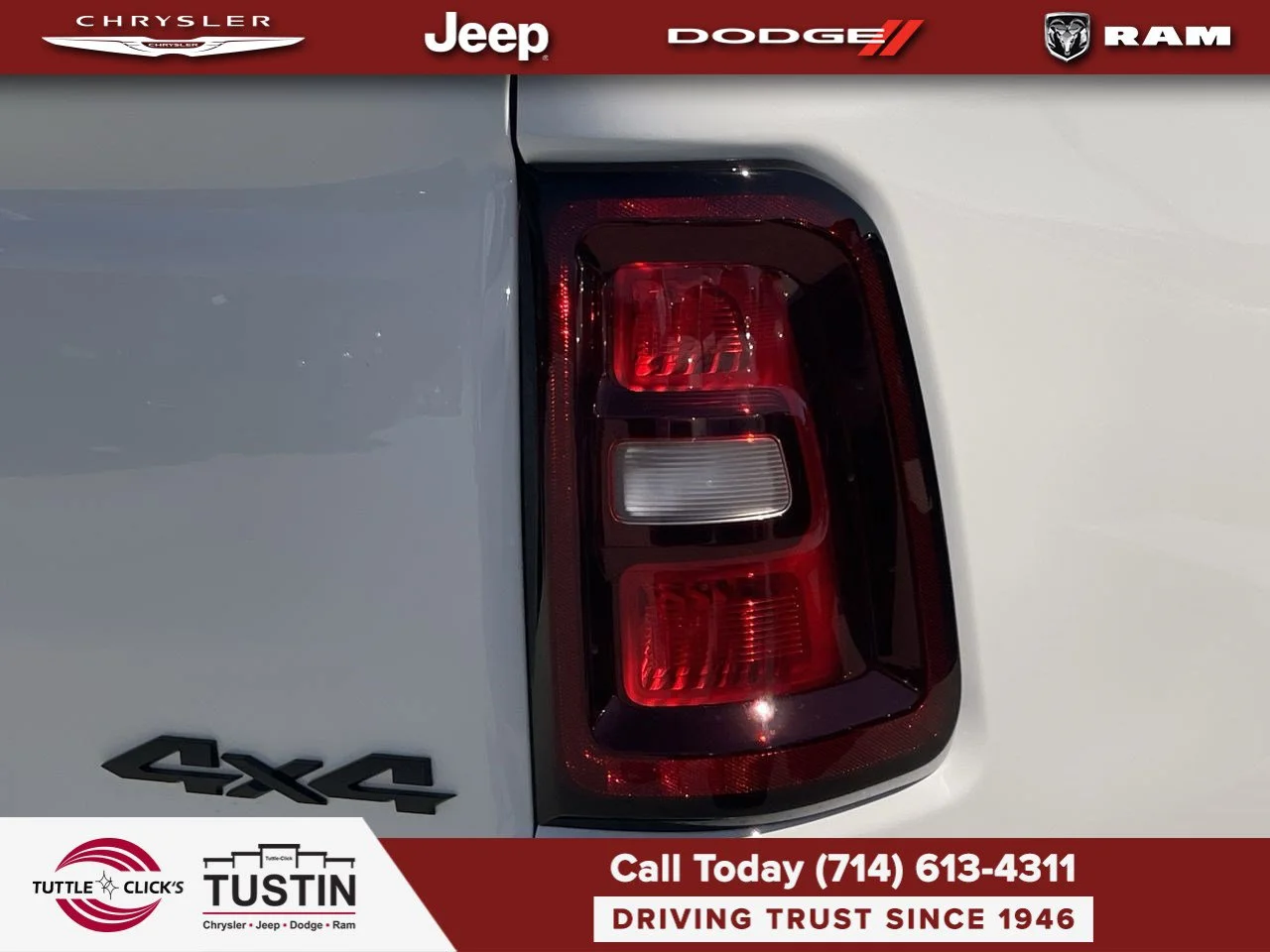 New 2026 Bright White Clear-Coat Exterior Paint RAM Laramie image 15